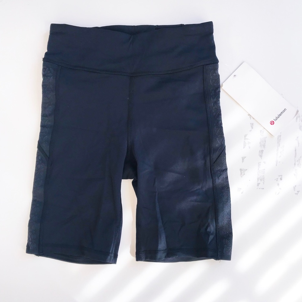 lululemon bike shorts with mesh detailing
